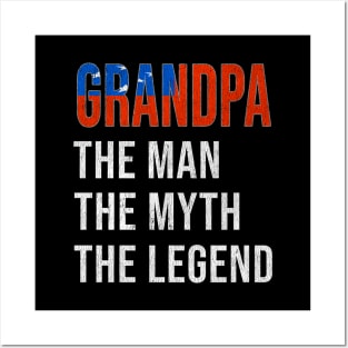 Grand Father Samoan Grandpa The Man The Myth The Legend - Gift for Samoan Dad With Roots From  Samoa Posters and Art